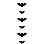Guirlande - p'tit clown - re22934 - chauve - souris en papier - 120 cm - d�coration halloween