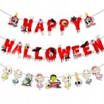 Guirlande suspendue - nikcorp - halloween - rouge - mat�riaux de haute qualit� - facile � installer