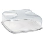 Guzzini - cloche a fromage carre 25. 5cm transparent - 27000000