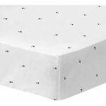 Gwennhadu bretagne drap housse x cm % coton, bonnet profond cm blanc petit single