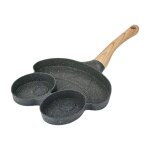 H7ea ? pole a ¿ufs frits avec manche en bois, 4 tasses de crpes pour le petit djeuner a la maison ...