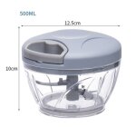 Hachoir a ail et légumes a rotation manuelle, 500 / 900ml, pour fruits et légumes, trancheur, eplucheur, ... Hachoir a ail et légumes a rotation manuelle, 500 / 900ml, pour fruits et légumes, trancheur, eplucheur, ...