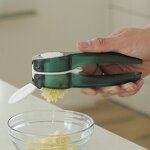 Hachoir a ail multifonction manuel 2 en 1, en acier inoxydable, presse - agrumes, gadgets de cuisine