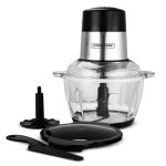 Hachoir electrique 2l inox 2 vitesses et 4 lames mixpod2000 inox