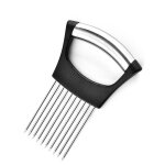 Hachoir a lgumes en acier inoxydable 304, poigne en tube, bouchon d'oignon, protge - main pour fruits, ...