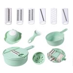 Hachoir a lgumes amovible en abs, 1 ensemble, manuel, passoire a aliments pour trancher les lgumes, ...