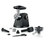 Hachoir à viande bosch mfws430b - série 4 - 500 w - 2 puissances - noir Hachoir à viande bosch mfws430b - série 4 - 500 w - 2 puissances - noir