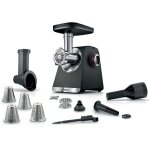 Hachoir à viande bosch mfws640b - série 6 - 500 w - 2 puissances - noir Hachoir à viande bosch mfws640b - série 6 - 500 w - 2 puissances - noir