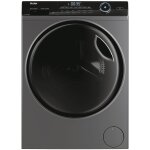Haier hwd80 - b14959s8eu1 machine � laver s�chante pose libre chargement frontal noir et argent