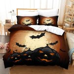 Halloween impression en d parure de couette avec fermeture eclair housse de couette respirantepour tout ...