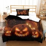 Halloween impression en d parure de couette avec fermeture eclair housse de couette respirantepour tout ...