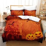 Halloween impression en d parure de couette avec fermeture eclair housse de couette respirantepour tout ...