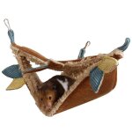 Hamac pour animaux de compagnie, lit balanoire, furet, rat, hamster, ecureuil, abri de grotte, cage ...