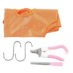 Hamac de beaut� pour animaux de compagnie, serviette s�che, avec ciseaux, crochet, ponceuse, durable ...