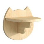 Hamac pour chat, plateforme murale, petit cadre d'escalade en bois massif pour chat a