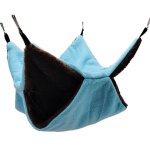 Hamac double couche pour animaux de compagnie, sac chaud suspendu en peluche pour ecureuil sucre planeur ...