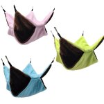 Hamac double couche en peluche polaire pour animaux de compagnie, nid de couchage chaud et doux pour ...