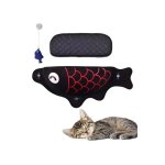 Hamac fen�tre chat poisson noir : couchage ventouse confortable & s�curis� - offrez un poste d'observation ...