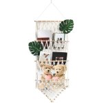 Hamac en filet pour animaux en peluche ¿ filet de rangement en macram� tiss� a trois couches pour jouets ...