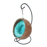 Hamac de hamster en coquille de noix de coco, nid souple suspendu, lit pour petit animal, maison, jouet, ...
