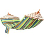 Hamac de jardin portable avec 2 oreillers, vert + orange