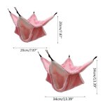 Hamac en peluche pour animaux de compagnie, lit double couche, epais et chaud, hamac, hamster, furet, ...