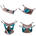 Hamac en peluche double pour animaux de compagnie, mini nid chaud suspendu pour chat, lapin, cochon d'inde, ...