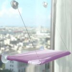 Hamac suspendu pour fentre de chat, lit a ventouse, gain de place, toutes saisons, installation facile, ...