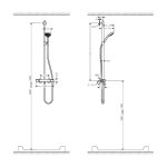 Hansgrohe croma select s multi semipipe, 27247400