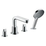 Hansgrohe - m�langeur 4 trous bain / douche chrom� - gris