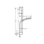 Hansgrohe pulsify select s ensemble de douche 105 avec barre de douche, 24161000