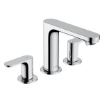 Hansgrohe rebris s robinet de lavabo 3 trous 110 avec garniture de vidage en plastique, 72530000