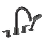 Hansgrohe - robinet m�langeur bain douche 4 trous vernis shape noir mat - noir