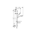 Hansgrohe - set croma select s 110 vario unica croma 0, 65 m avec porte - savon r�f. 26566400
