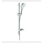 Hansgrohe - set de douche 120 3jet avec barre unica s puro 65 cm et porte - savon blanc / chrom� - multicolore ...