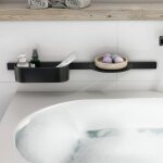 Hansgrohe wallstoris barre murale avec tablette et corbeille de rangement, 27966670