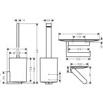 Hansgrohe wallstoris set wc 2 en 1, 27969670