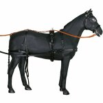 Harnais d'attelage cuir double pour cheval tattini