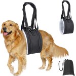 Harnais pour chien handicapé, marche assistée, conception de boucle portable arrière améliorée, cuir ... Harnais pour chien handicapé, marche assistée, conception de boucle portable arrière améliorée, cuir ...