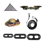 Harnais en cuir pour animaux de compagnie, corde de traction pour reptile, l�zard, dragon barbu, laisse ...