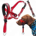 Harnais de dressage r�glable avec sangle de s�curit� et sangle r�fl�chissante, collier anti - traction ...