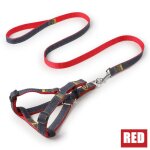 Harnais en jean color� pour animaux de compagnie, cha�ne de collier de chien avec ceinture de corde, ...