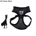 Harnais et laisse respirants pour animaux de compagnie, collier pour chihuahua, carlin, bouledogue, chiot, ...