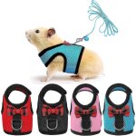 Harnais et laisse pour cochon d'inde, lot de 4, en maille souple, avec n?ud papillon et clochette, gilet ... Harnais et laisse pour cochon d'inde, lot de 4, en maille souple, avec n?ud papillon et clochette, gilet ...