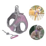 Harnais pour petit chien, harnais pour chiot, harnais souple et laisse avec collier réfléchissant - m ... Harnais pour petit chien, harnais pour chiot, harnais souple et laisse avec collier réfléchissant - m ...