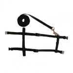 Harnais en polyester souple et r�glable pour animaux de compagnie, petit lapin, laisse, cochon d'inde, ...