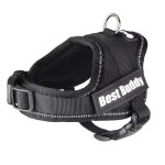 Harnais r�glable pour chien pluto noir xxl