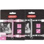 Harnais shiny chats rose et strass