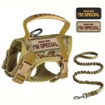 Harnais tactique pour chien et chat, laisse réglable en maille douce, gilet anti - fuite pour animaux ... Harnais tactique pour chien et chat, laisse réglable en maille douce, gilet anti - fuite pour animaux ...