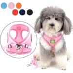 Harnais veste pour petit chien réglable réfléchissant en velours côtelé harnais et laisse anti traction ... Harnais veste pour petit chien réglable réfléchissant en velours côtelé harnais et laisse anti traction ...